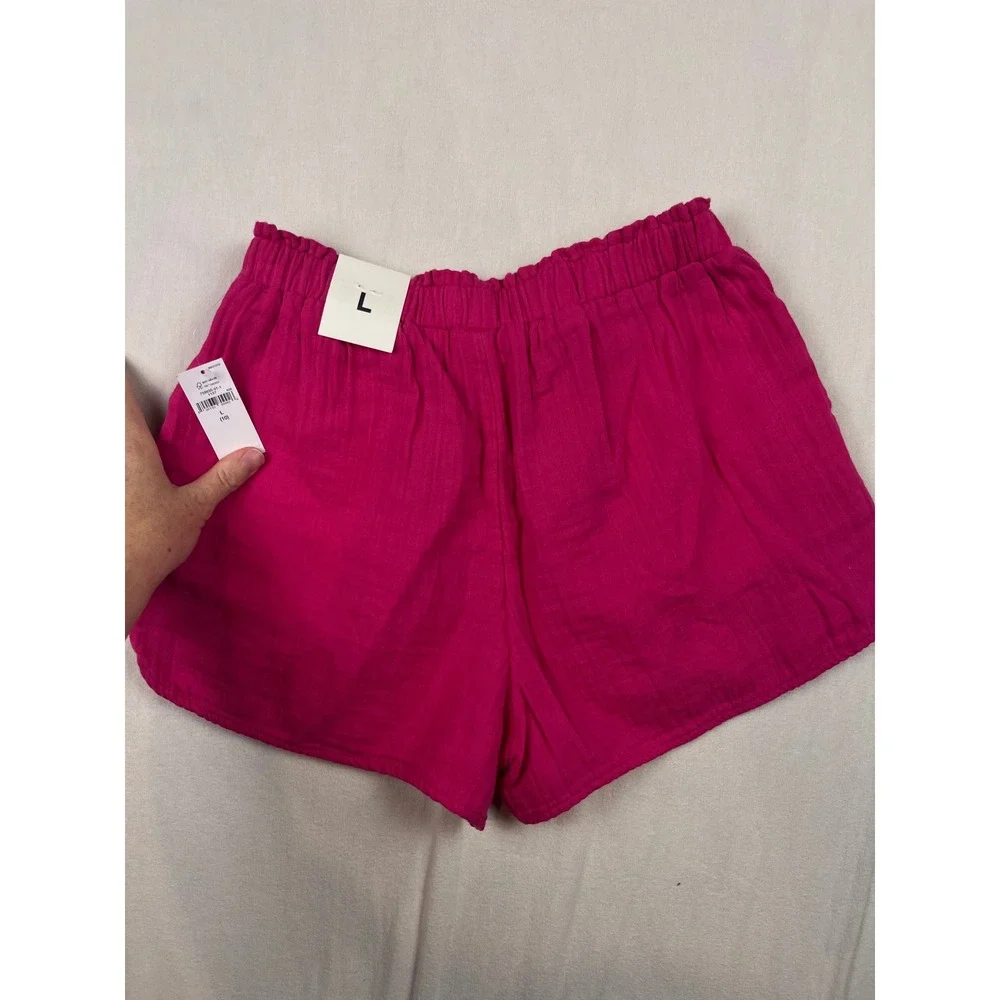 Gap Kids Girls Pink Gauze Washwell Pull On Shorts Size L 10 NWT